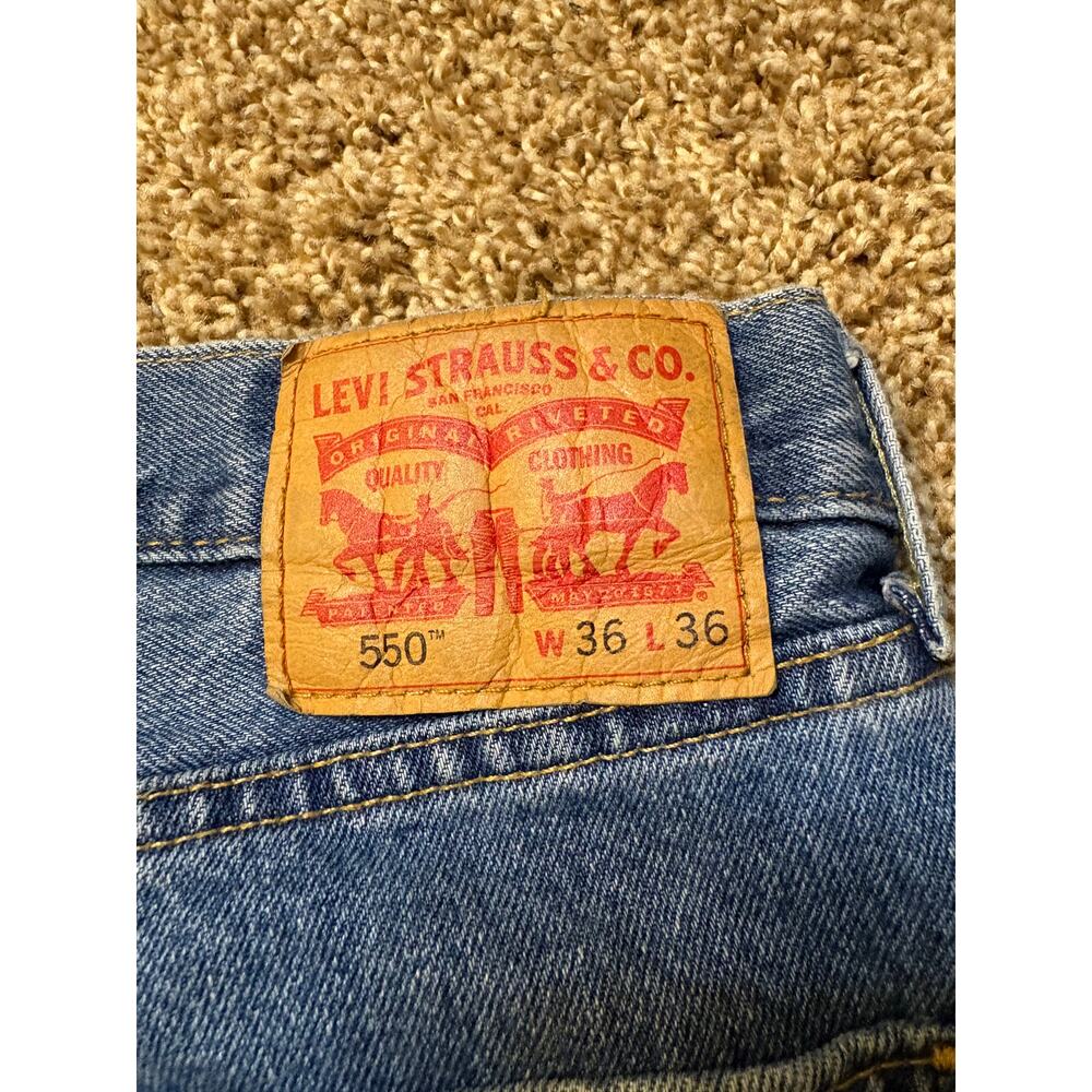 Levi's 550 Relaxed Tapered Jeans Mens Size 36x36